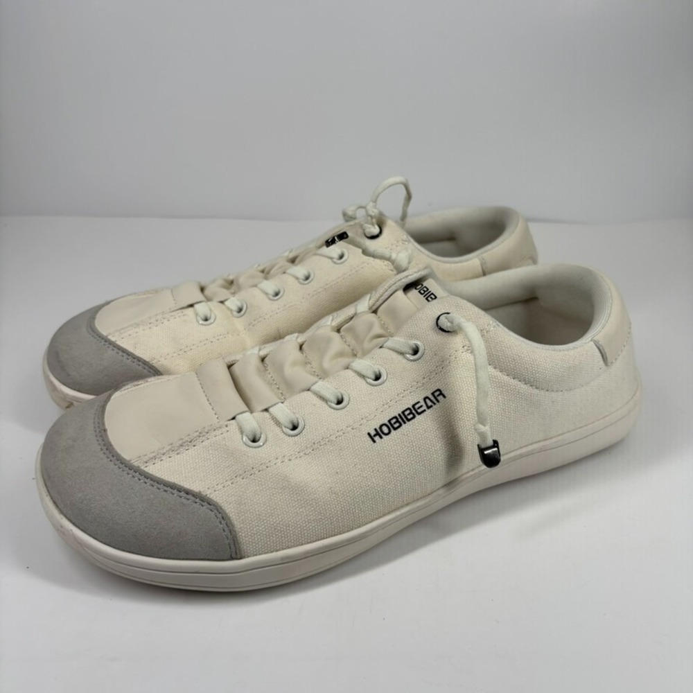 HOBIBEAR Sorrel 2.0 Men's 10 Women's 11 White Zero Drop Wide Toe Barefoot Shoes